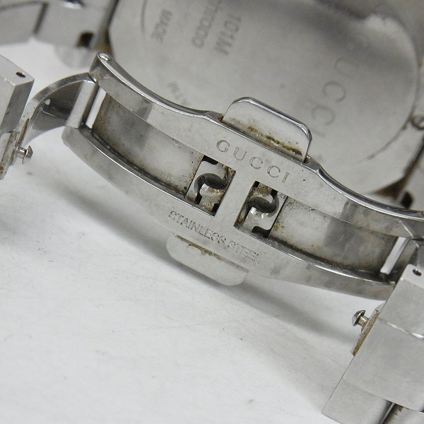 実際に弊社で買取させて頂いたGUCCI/グッチ Gクロノ 腕時計 ダブルバックル YA101309【動作未確認】の画像 2枚目