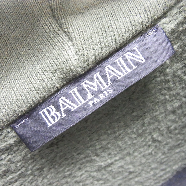 実際に弊社で買取させて頂いたBALMAIN/バルマン ワッペン付き パーカー/ノースリーブ/W4HJ644C619B/XSの画像 2枚目