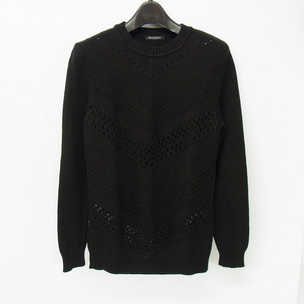 実際に弊社で買取させて頂いたBALMAIN/バルマン 17SS クルーネックニット/セーター S7H6047M008/XS
