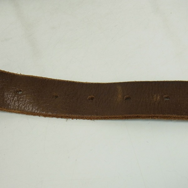 実際に弊社で買取させて頂いたjunhashimoto/ジュンハシモト レザーベルト ブラウンの画像 5枚目