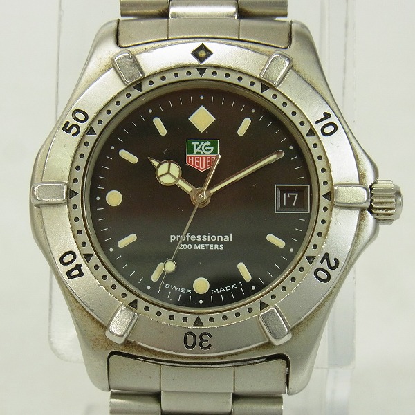 実際に弊社で買取させて頂いたTAG HEUER/タグホイヤー プロフェッショナル 2000 腕時計 962.006-2【動作未確認】