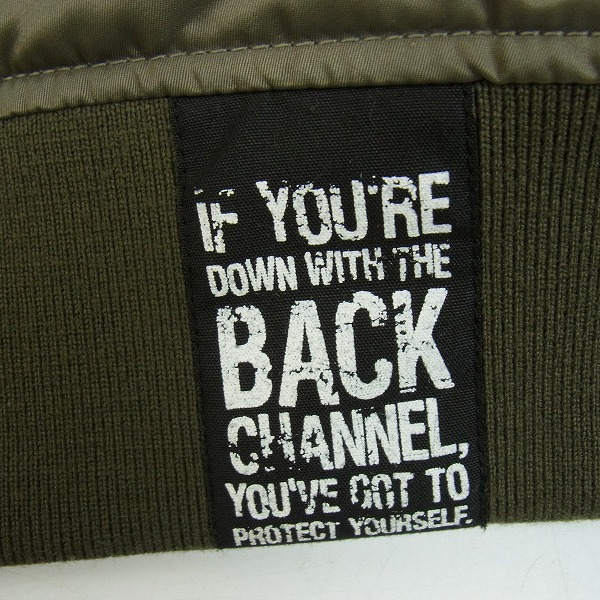 実際に弊社で買取させて頂いたBack Channel/バックチャンネル MA-1 フライトジャケット リバーシブル ゴーストライオンカモ/Mの画像 9枚目