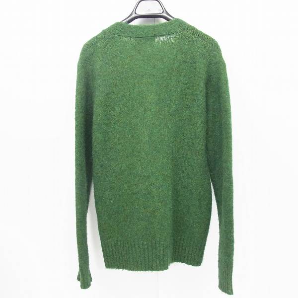 実際に弊社で買取させて頂いたEDIFICE/エディフィス ウール ニットカーディガン グリーン/Sの画像 1枚目