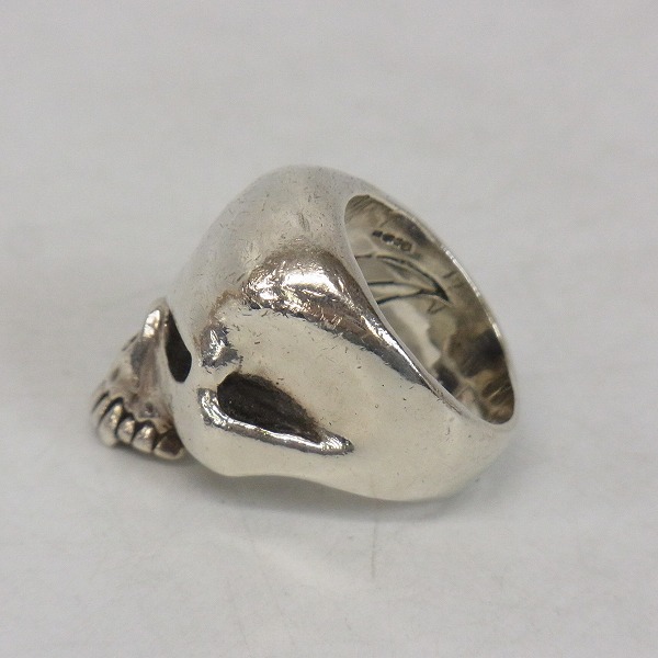 実際に弊社で買取させて頂いたCRAZY PIG/クレイジーピッグ ラージエビルスカルリング 20.5-21号の画像 2枚目