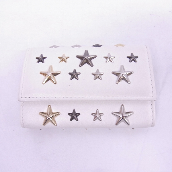 実際に弊社で買取させて頂いたJIMMY CHOO/ジミーチュウ スタースタッズ レザー6連キーケース ホワイト