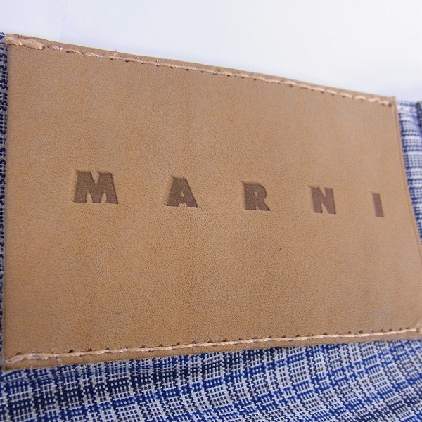 実際に弊社で買取させて頂いたMARNI/マルニ チェック柄 ワイドパンツ/スラックス/36の画像 3枚目