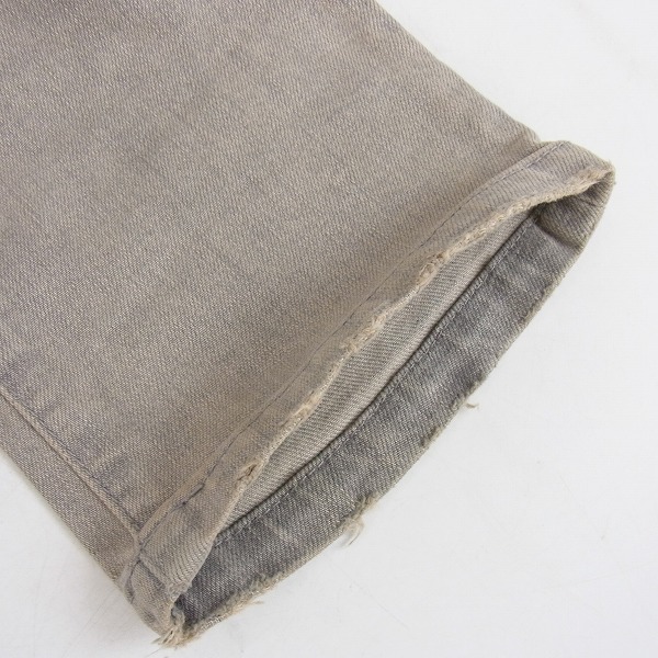 実際に弊社で買取させて頂いたBALMAIN/バルマン 14SS ダメージ加工 バイカーデニムパンツ/S4HT538C479/28の画像 9枚目