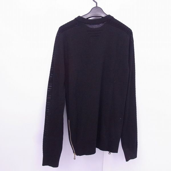 実際に弊社で買取させて頂いたBALMAIN/バルマン ウール サイドジップ セーター S7H6009M019/XSの画像 1枚目