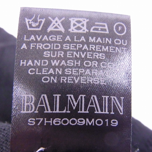 実際に弊社で買取させて頂いたBALMAIN/バルマン ウール サイドジップ セーター S7H6009M019/XSの画像 5枚目