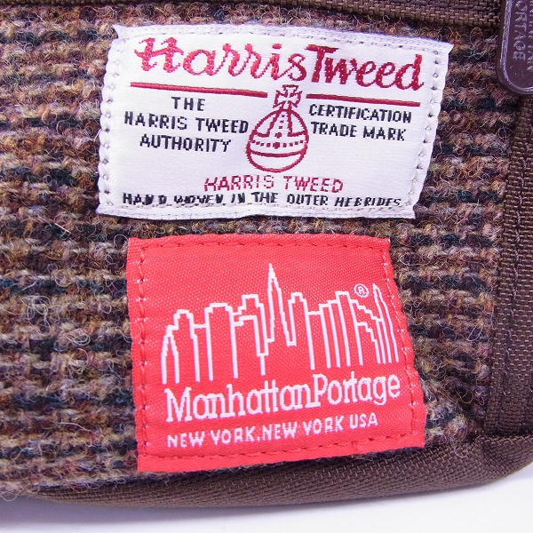 実際に弊社で買取させて頂いたharris tweed×Manhattan Portage/ハリスツイード×マンハンタンポーテージ ウエストバッグの画像 4枚目