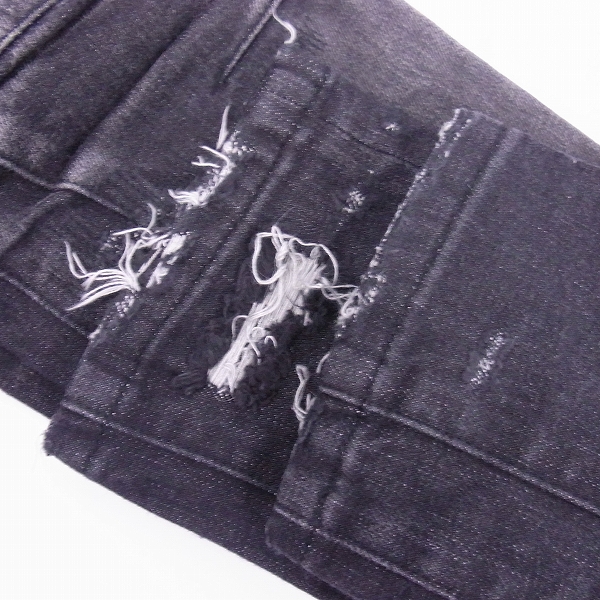 実際に弊社で買取させて頂いたBALMAIN/バルマン 16AW バイカー デニム パンツ W6HD572D204D/27の画像 9枚目