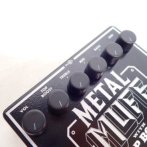 実際に弊社で買取させて頂いた【動作確認済み】electro-harmonixエレクトロ ハーモニクス METAL MUFF with TOP BOOST エフェクターの画像 5枚目