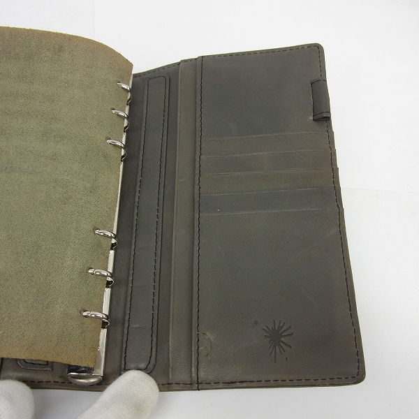 実際に弊社で買取させて頂いたMIHARAYASUHIRO/ミハラヤスヒロ あぶり出し加工 レザー手帳カバーの画像 7枚目