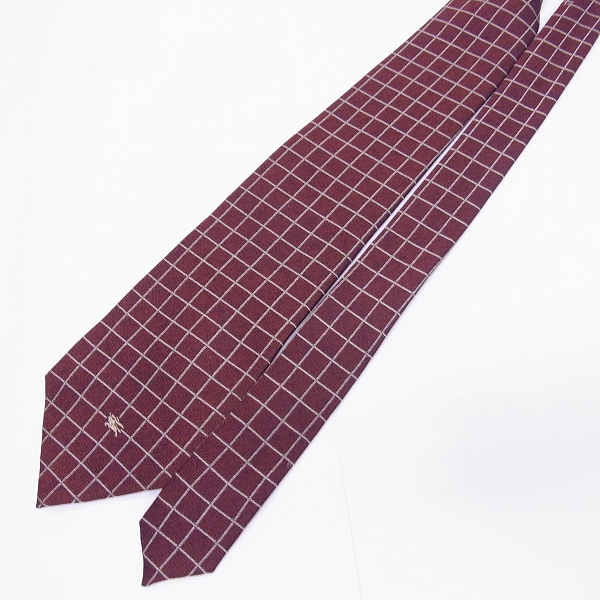 実際に弊社で買取させて頂いたBURBERRY LONDON/バーバリーロンドン チェック シルクネクタイの画像 2枚目