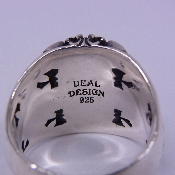 実際に弊社で買取させて頂いたDEAL DESIGN/ディールデザイン グリッドスカルカレッジ リング/18.5号の画像 6枚目