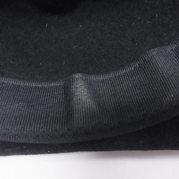 実際に弊社で買取させて頂いたGARNI/ガルニ レザー×SV925 ベルトデザイン フェルトハット/ONEの画像 6枚目