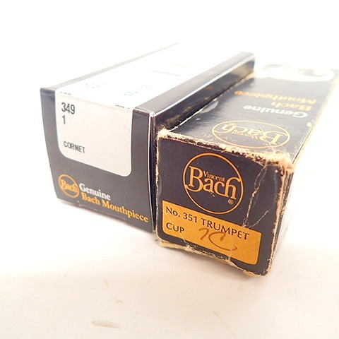 実際に弊社で買取させて頂いたVincent Bach/ヴィンセント・バック No 1/No 7C コルネット用/トランペット用 マウスピース 2個セットの画像 1枚目