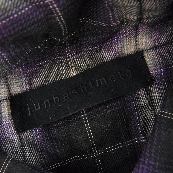 実際に弊社で買取させて頂いた【未使用】junhashimoto/ジュンハシモト 10AW チェックシャツ SHT014/2の画像 2枚目