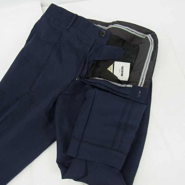 実際に弊社で買取させて頂いたFACTOTUM/ファクトタム ストライプ 2Bジャケット/パンツ セット 46/44の画像 8枚目