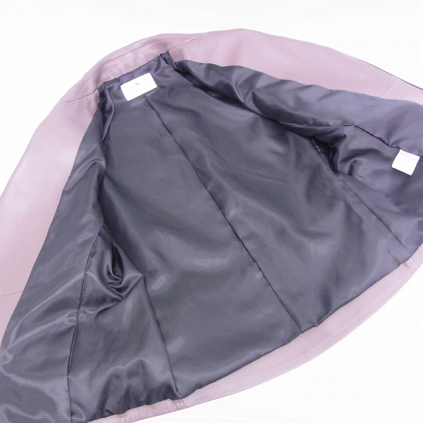 実際に弊社で買取させて頂いた【未使用】Moonage Devilment/ムーンエイジデビルメント レザーダブルライダース MLLC-J-0001/44の画像 2枚目