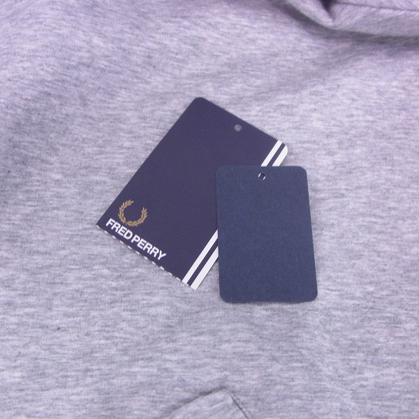 実際に弊社で買取させて頂いたFRED PERRY/フレッドペリー Hooded Long Sweat JKT/ロング スウェットパーカー F1663/XSの画像 8枚目