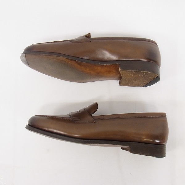 実際に弊社で買取させて頂いたEDWARD GREEN/エドワードグリーン コインローファー/シューツリー付き/6.5Eの画像 3枚目