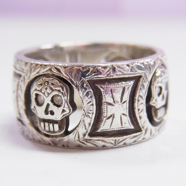 実際に弊社で買取させて頂いたLoree Rodkin/ローリーロドキン スカルリングの画像 1枚目