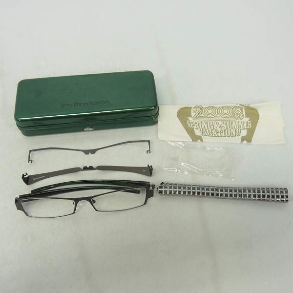 実際に弊社で買取させて頂いたLess than human/レスザン ヒューマン メガネフレームの画像 9枚目
