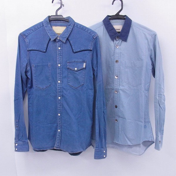 実際に弊社で買取させて頂いたFACTOTUM/ファクトタム ストレッチウエスタンシャツ/長袖シャツ 01061522/01060121 44/2点セット