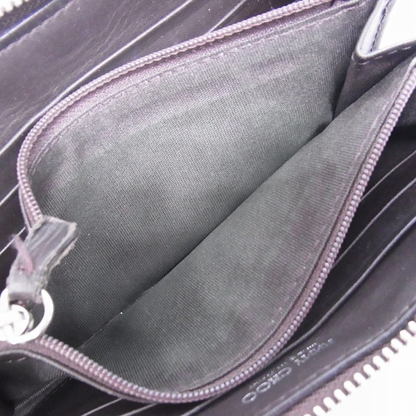 実際に弊社で買取させて頂いたJIMMY CHOO/ジミーチュウ パイソン/スタースタッズ ラウンドジップウォレットの画像 5枚目
