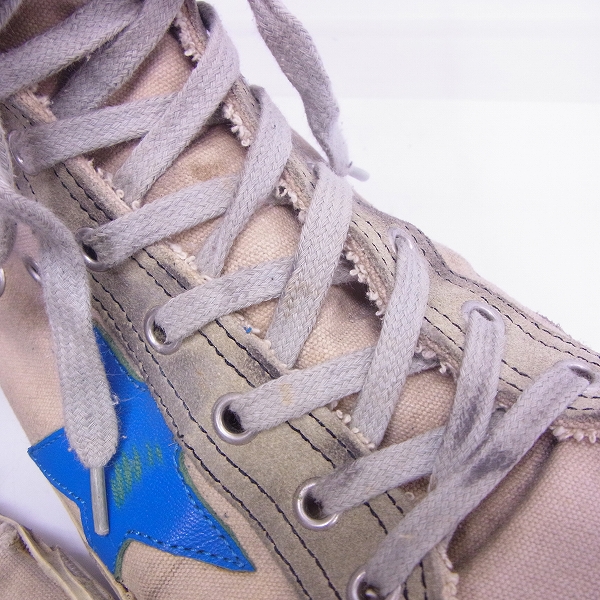 実際に弊社で買取させて頂いたGOLDEN GOOSE/ゴールデングース USED加工 ハイカットスニーカー/41の画像 7枚目