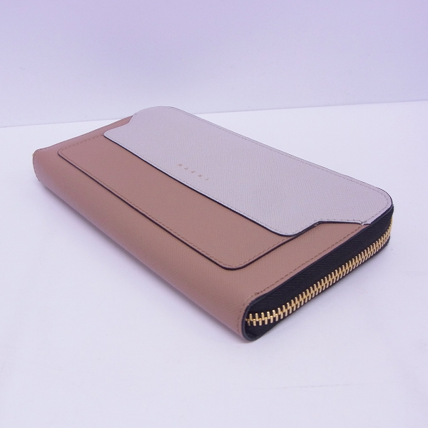 実際に弊社で買取させて頂いた【未使用】MARNI/マルニ 18AW  ラウンドファスナー 長財布/ウォレット PFMOE11U08LV520/Z071Nの画像 2枚目