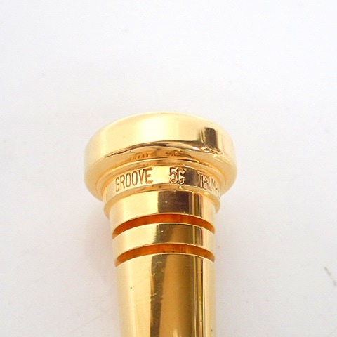 実際に弊社で買取させて頂いたBEST BRASS/ベストブラス GROOVE/グルーブ 5C TRUMPET 金メッキ トランペット用 マウスピースの画像 2枚目