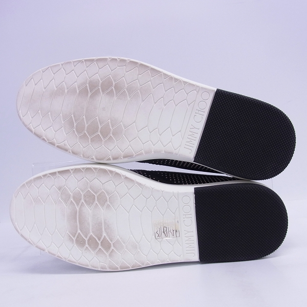 実際に弊社で買取させて頂いたJIMMY CHOO/ジミーチュウ スタースタッズ レザースリッポン 141GROVE/40.5の画像 2枚目