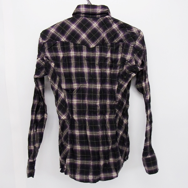 実際に弊社で買取させて頂いた【未使用】junhashimoto/ジュンハシモト 10AW チェックシャツ SHT014/2の画像 1枚目