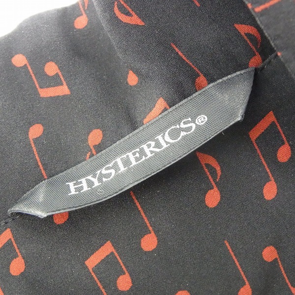 実際に弊社で買取させて頂いたHYSTERICS/ヒステリックス 音符柄 シャツ/Fの画像 2枚目