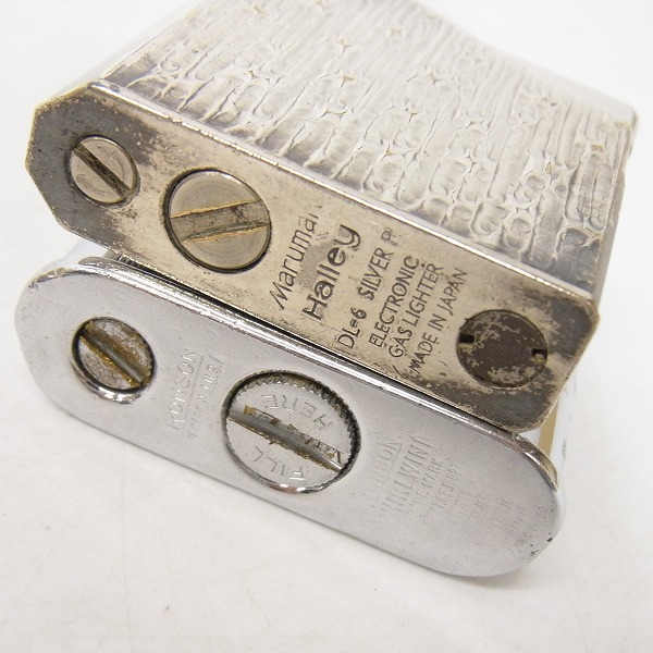 実際に弊社で買取させて頂いたMaruman Halley/マルマン/Cartier/カルティエ/ダンヒル/YSL/Pierre Cardin/RONSON ライター 8点おまとめの画像 2枚目