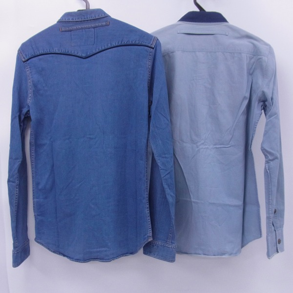 実際に弊社で買取させて頂いたFACTOTUM/ファクトタム ストレッチウエスタンシャツ/長袖シャツ 01061522/01060121 44/2点セットの画像 1枚目