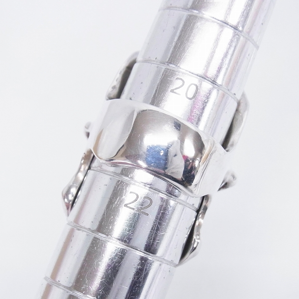 実際に弊社で買取させて頂いたCRAZY PIG/クレイジーピッグ Psycho S.O.B skull/サイコソブスカル リング #647 21.5-22号の画像 6枚目