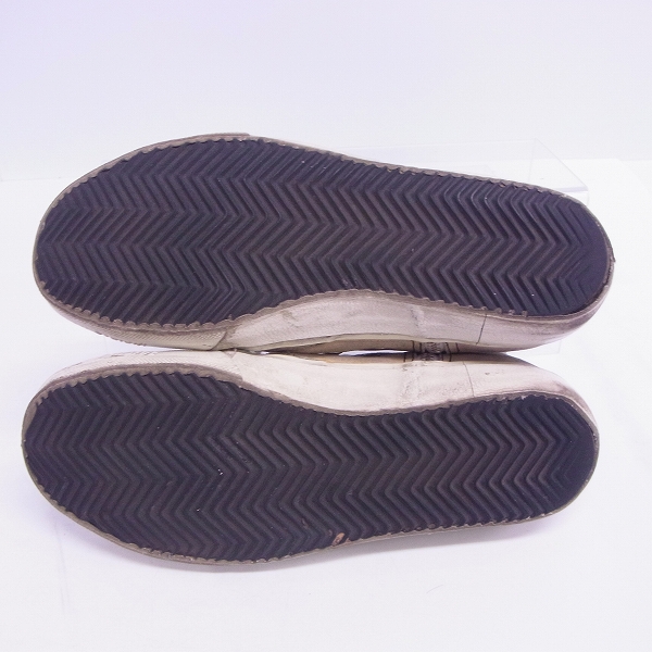 実際に弊社で買取させて頂いたGOLDEN GOOSE/ゴールデングース USED加工 ハイカットスニーカー/41の画像 2枚目