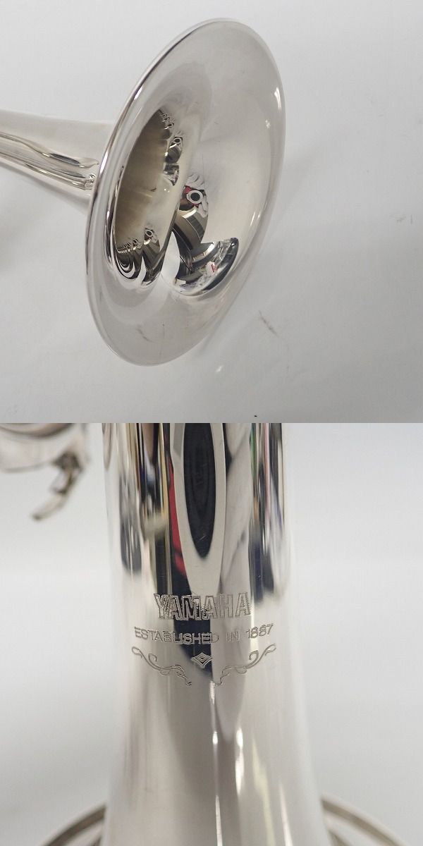 実際に弊社で買取させて頂いたYAMAHA/ヤマハ B♭ トランペット YTR-6310ZS 銀メッキ仕上げ ハードケース付の画像 2枚目