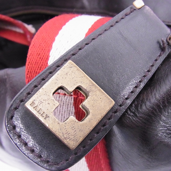 実際に弊社で買取させて頂いたBALLY/バリー レザー キャンバスライン トートバッグの画像 8枚目