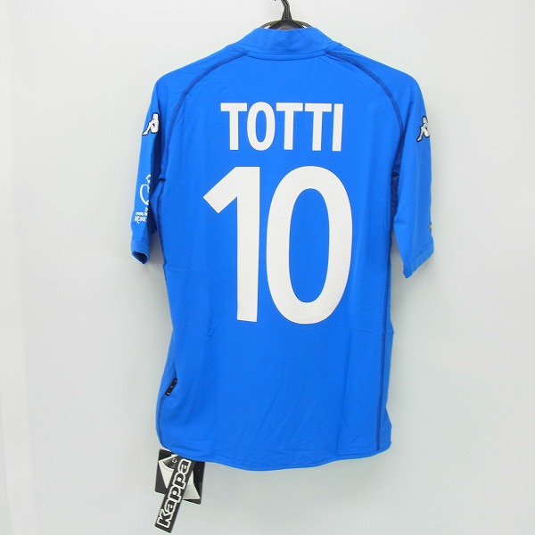 実際に弊社で買取させて頂いた【未使用】KAPPA/カッパ 01/02 イタリア代表 ホーム 半袖ユニフォーム #10 トッティ/Lの画像 1枚目