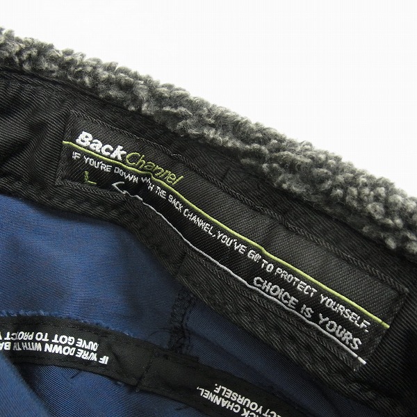 実際に弊社で買取させて頂いたBack Channel/バックチャンネル ボア付き キャップ/M/L/2点セットの画像 2枚目