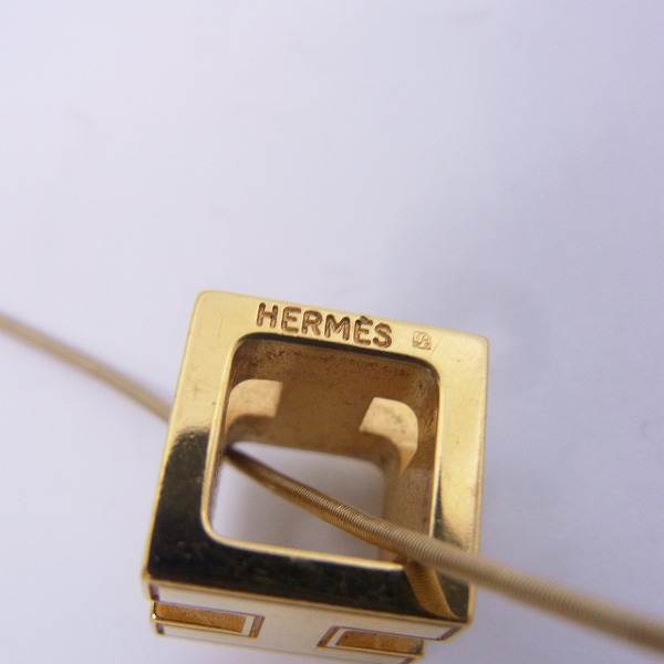 実際に弊社で買取させて頂いたHERMES/エルメス キューブ Ｈキューブ ワイヤーネックレス の画像 4枚目