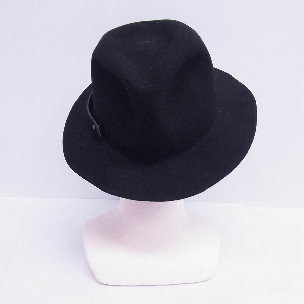 実際に弊社で買取させて頂いたGARNI/ガルニ レザー×SV925 ベルトデザイン フェルトハット/ONEの画像 1枚目