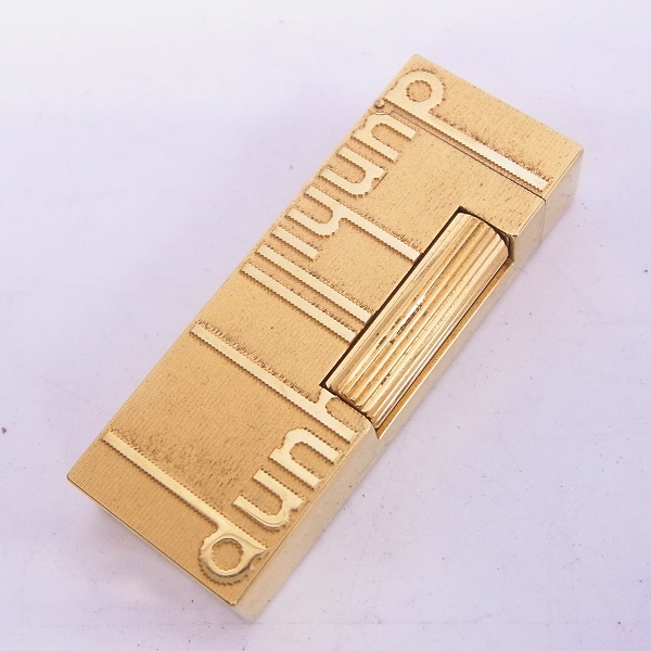 実際に弊社で買取させて頂いたdunhill/ダンヒル ロゴ入り ローラガスライター ゴールド 