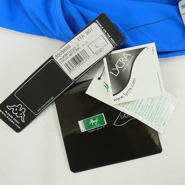 実際に弊社で買取させて頂いた【未使用】KAPPA/カッパ 01/02 イタリア代表 ホーム 半袖ユニフォーム #10 トッティ/Lの画像 3枚目