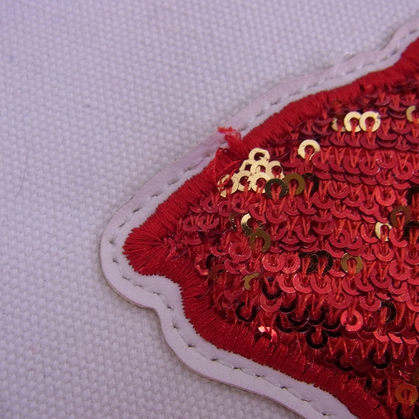 実際に弊社で買取させて頂いたDRESS CAMP/ドレスキャンプ リップスパンコール ハンドバッグの画像 6枚目