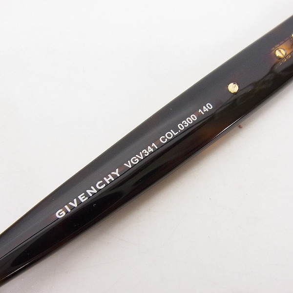 実際に弊社で買取させて頂いたGIVENCHY/ジバンシー 眼鏡/メガネフレーム VGV341 0300の画像 3枚目